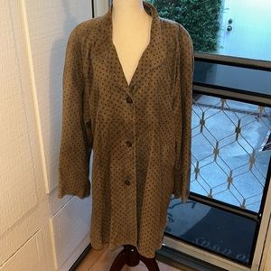 NWT Latini Made in Italy Suede Jacket